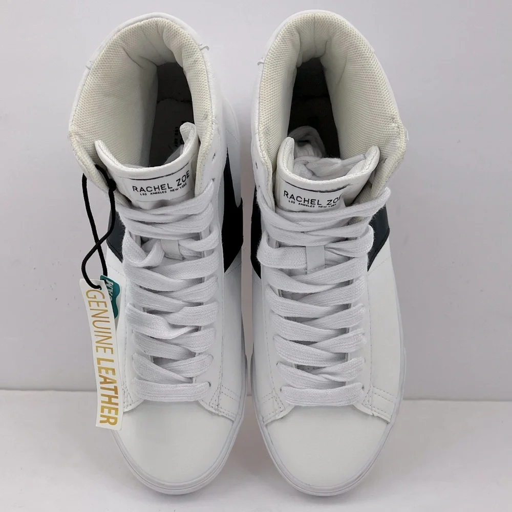 RACHEL ZOE, LEATHER HIGH TOP TENNIS/ WALKING SHOES, LEATHER, MEMORY FOAM SIZE 9